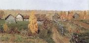 Isaac Levitan Golden Autumn,in the Village china oil painting reproduction